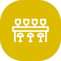 Bar Counter Creative Icon Design vector