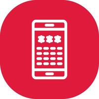 Pin Code Creative Icon Design vector