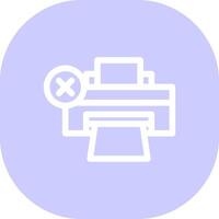 Printer Error Creative Icon Design vector