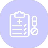 Medical Prescription Creative Icon Design vector