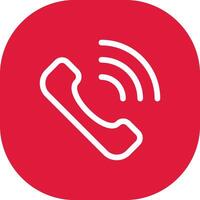 Phone Call Creative Icon Design vector