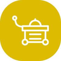 Food Cart Creative Icon Design vector