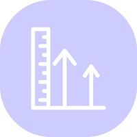 Height Creative Icon Design vector