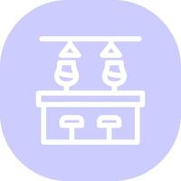 Bar Counter Creative Icon Design vector