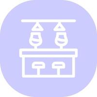 Bar Counter Creative Icon Design vector