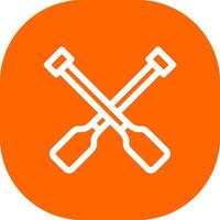 Rowing Creative Icon Design vector