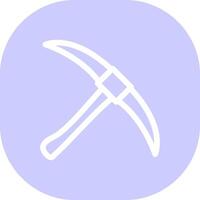 Pickaxe Creative Icon Design vector