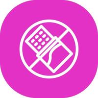 No Chocolate Creative Icon Design vector