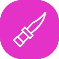 Police Knife Creative Icon Design vector