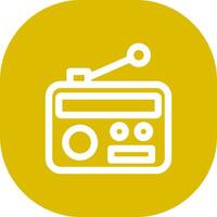 diseño de icono creativo de radio vector