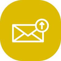 Upload Email Creative Icon Design vector