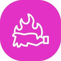 Burn Creative Icon Design vector