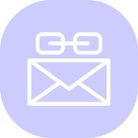 Email Link Creative Icon Design vector