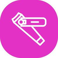 Nail Cutter Creative Icon Design vector