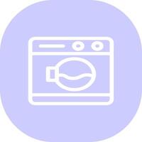 Washing Machine Creative Icon Design vector