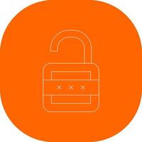 Lock Open Creative Icon Design vector