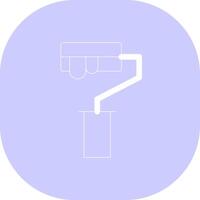 Paint Roller Creative Icon Design vector