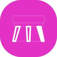 Stool Creative Icon Design vector