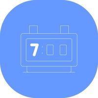 Digital Clock Creative Icon Design vector