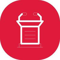 Lectern Creative Icon Design vector