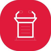 Lectern Creative Icon Design vector