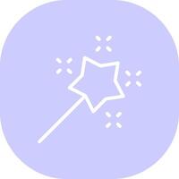 Magic Wand Creative Icon Design vector