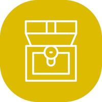 Treasure Chest Creative Icon Design vector