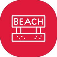 Beach Creative Icon Design vector