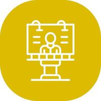 Billboard Creative Icon Design vector
