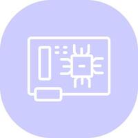 Circuit Board Creative Icon Design vector