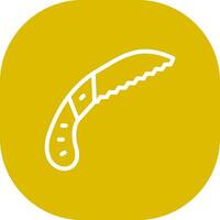 Pruning Saw Creative Icon Design vector