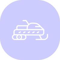 Snowmobile Creative Icon Design vector