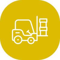 Forklift Creative Icon Design vector