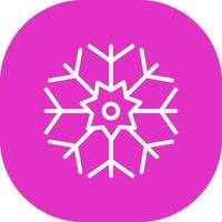 diseño de icono creativo de copo de nieve vector