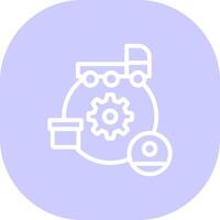 Supply Chain Creative Icon Design vector