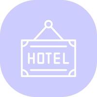 diseño de icono creativo de hotel vector