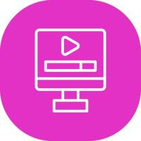 Video Play Creative Icon Design vector