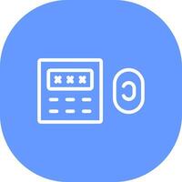 Door Lock Creative Icon Design vector