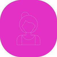 Old Woman Creative Icon Design vector