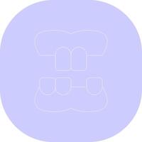 Denture Creative Icon Design vector