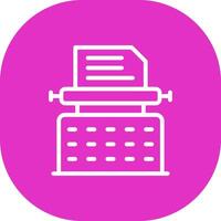 Typewriter Creative Icon Design vector