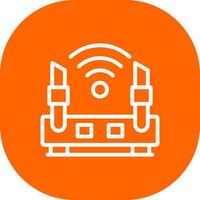 Wifi Router Creative Icon Design vector