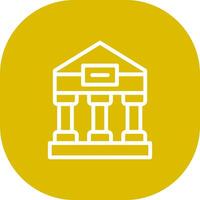 Greek Temple Creative Icon Design vector