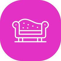 chaise longue diseño de icono creativo vector