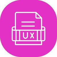 Ux Format Creative Icon Design vector