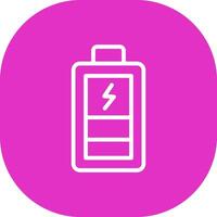 Charging Battery Creative Icon Design vector