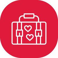 Suitcase Creative Icon Design vector