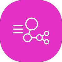 Molecular Structure Creative Icon Design vector