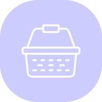 Picnic Basket Creative Icon Design vector