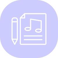 Music Score Creative Icon Design vector